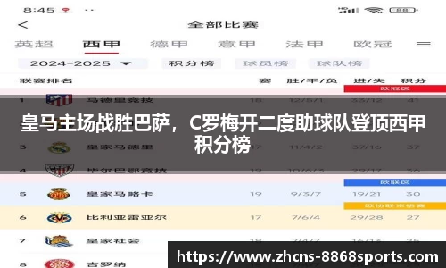 皇马主场战胜巴萨，C罗梅开二度助球队登顶西甲积分榜